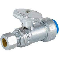 1/4 TURN PUSH-FIT STRAIGHT STOP VALVE