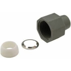 3/8" X 1/2" - 1/2" FPT QEST CONE, RING & NUT