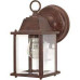 1 LIGHT - OLD BRONZE CUBE LANTERN OUTDOOR FIXTURE