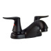 MATTE BLACK 2-HANDLE BATHROOM FAUCET