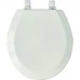 WHITE PREMIUM ROUND BEVELED TOILET SEAT